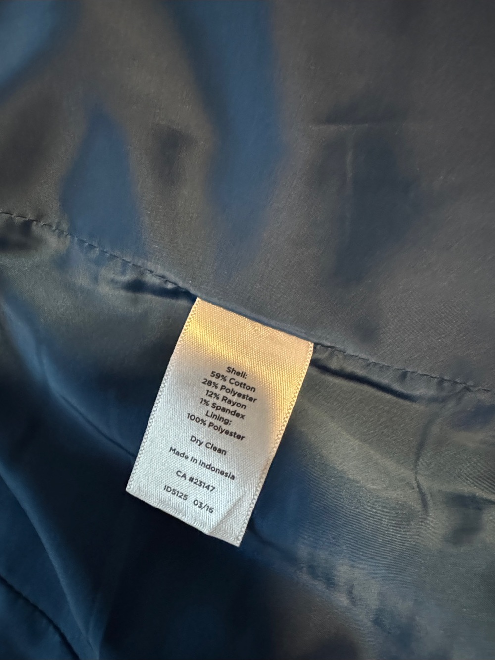 Talbots Blue Textured Two-Button Blazer - Picture 6 of 11